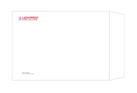 Envelope | Leonardo Guidelines