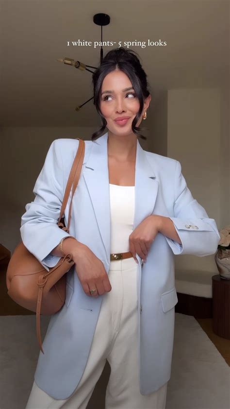 Pin von Анаит auf Стиль | Hellblaue blazer, Outfit herbst, Outfit ideen
