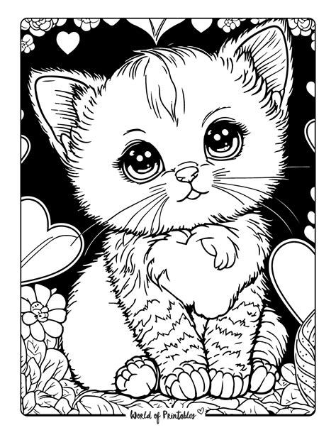 Kitty Cat Coloring Page