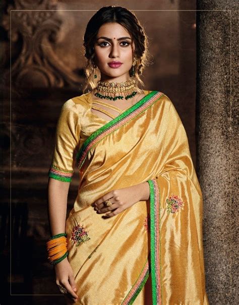 Palav Palav Collection P6254 Yellow Unique Fancy Fabric Saree – SANSKAR
