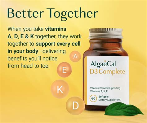 ALGAECAL 4-in-1 Vitamin D3 K2 Complete - ADK Vitamin India | Ubuy