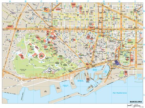 Map Of City Of Barcelona