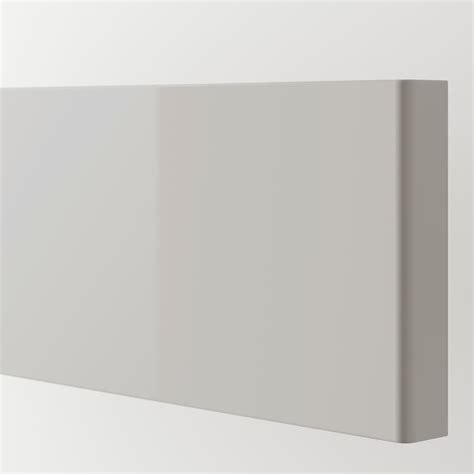 RINGHULT Drawer front, high-gloss light grey, 60x10 cm - IKEA