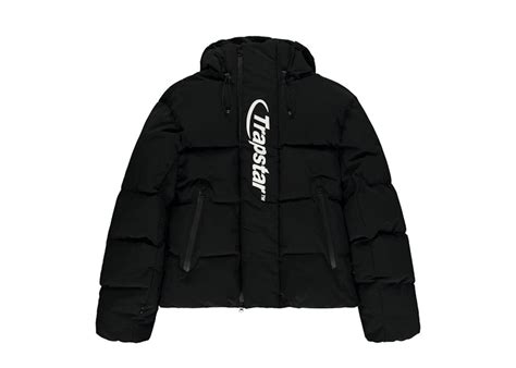 Trapstar Hyperdrive Technical Puffer Jacket Black/White – Kicks Machine