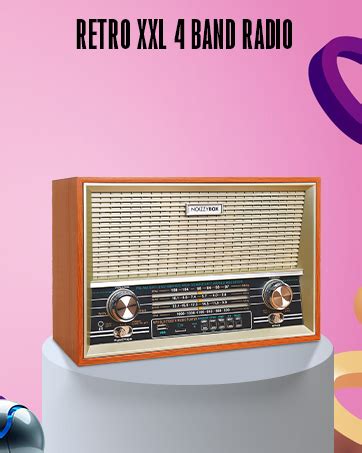 NB NOIZZYBOX Retro Buddy - 3 Band Radio (FM/AM/SW) with Bluetooth, TF ...