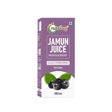 Nutriorg Jamun Juice | 500 ml | Pure Jamun Juice for Diabetes Care ...