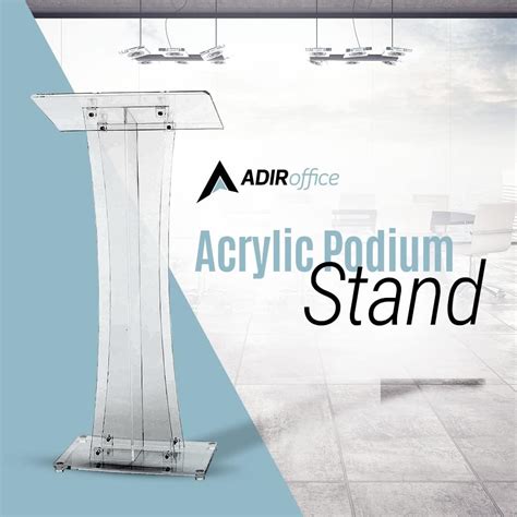 Buy Adir Clear Podium Stand - Acrylic Pulpits for Churches ...