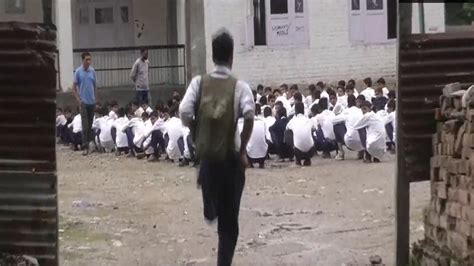 Divyang Students in J&k: Divyang reaches school by walking 2 km on one ...