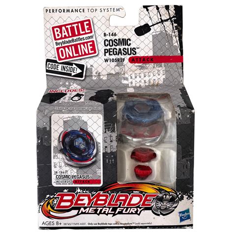 HASBRO Cosmic Pegasus W105R2F Metal Fury Beyblade B-146 - BeysAndBricks