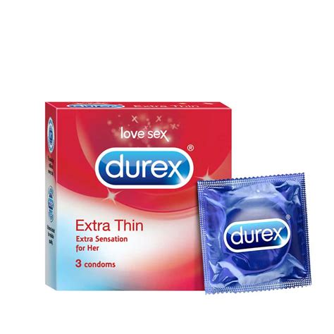 Buy DUREX EXTRA THIN CONDOMS FOR MEN - 10 COUNT Online & Get Upto 60% ...