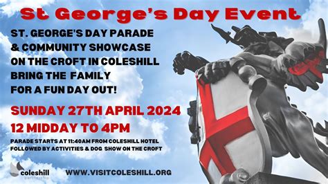 St Georges Day Parade & Family Fun Day, Coleshill Church Croft, Marston ...