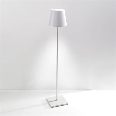 Zafferano Poldina XXL rechargeable floor lamp IP54 white | Lights.ie