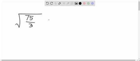 SOLVED:Simplify. \sqrt{-75}