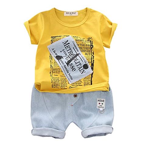 Clothful Clearance, Kid Baby Boy Cartoon Letter Print Top T Shirt ...
