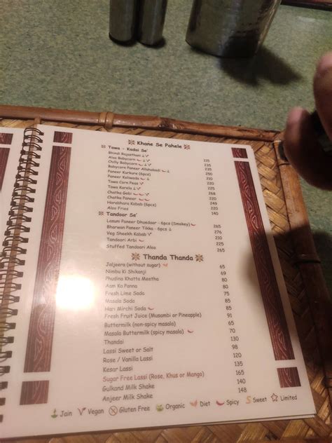 Menu at Gramin Veg Restaurant, Bengaluru, Raheja Arcade