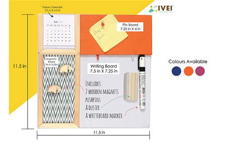 IVEI Combination Board with Pin Board & Whiteboard Best Gift for Home ...
