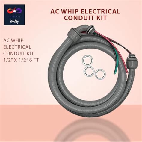 VNInfinitequality 1/2 inch 6FT AC Whip Electrical Conduit Kit - 1/2 x ...