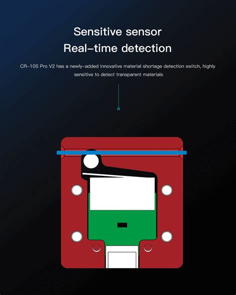 CR-10S Pro V2 comes with sensitive sensor