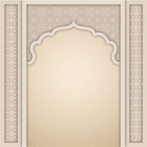 Islamic arch design template | Premium Vector