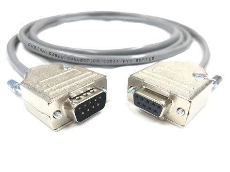 Buy 75 Foot DB9 Male to Female RS232 Extension Serial Cable - 24 AWG ...