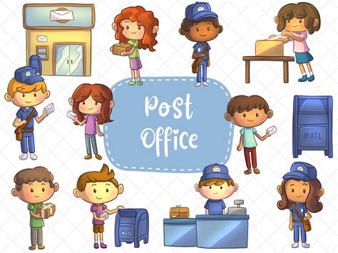Vintage Post Office Clip Art