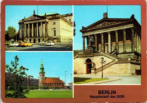 Vintage Continental Size Postcard East Berlin Capital City of East ...