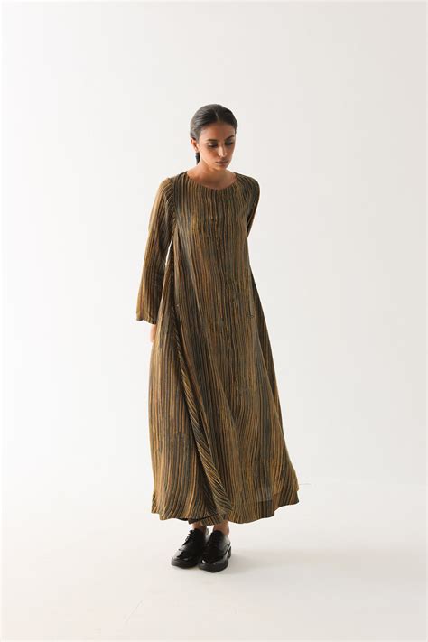 Buy Multi Amber Stripe Wrap Dress Online - Ciceroni