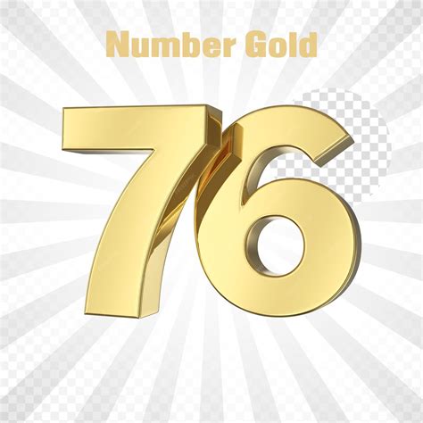 Premium PSD | Psd a golden alphabet letter 76 with a gold background
