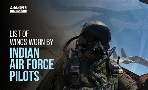 List of Wings Worn By Indian Air Force Pilots