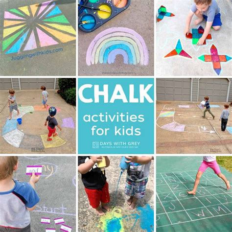 13 Sidewalk Chalk Activities for Kids - Days With Grey