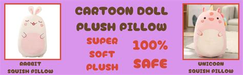 TechMax Solution Soft Rabbit Anime Plush Pillow Cute Stuffed Animal ...