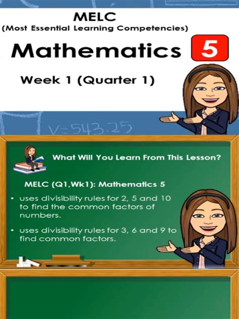 Image result for Tutorial for Grade 5 Math 1st Week