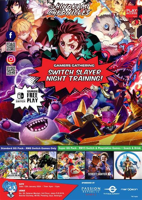Gamers Gathering: Switch Slayer Night Training (Featured Game - Demon ...