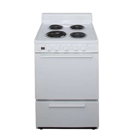Premier 24-in 4 elements 2.9-cu ft Freestanding Electric Range White ...