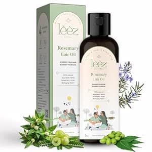 Buy Leez Ayurveda Rosemary Hair Oil for Hair Growth & Strength - 100ml ...
