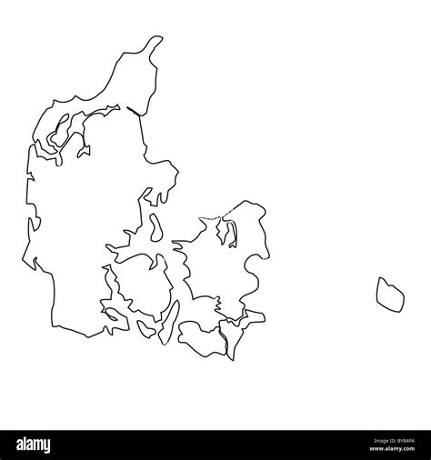 Map Of Denmark Outline