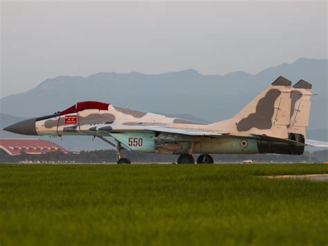 Download wallpaper fighter, the airfield, MiG-29, Fulcrum, Korean ...