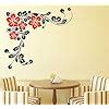 Buy Wallstick Vinyl 'Flowers' Wall Stickers (Red, 85 cm x 80 cm) Online ...