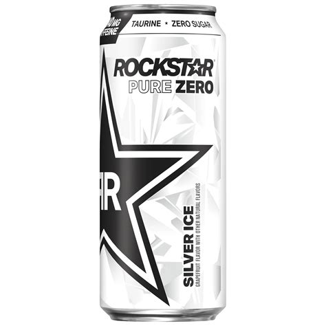 Buy 12 Cans) Rockstar Pure Zero Energy Drink, Silver Ice, 16 fl oz ...