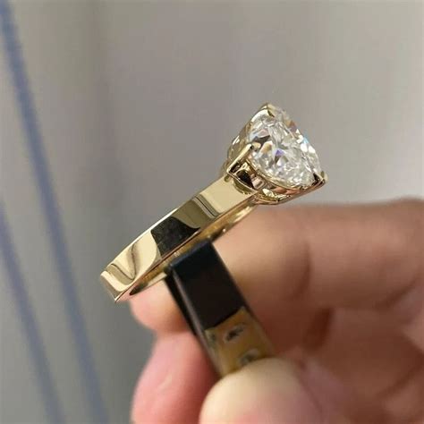 Buy Heart & Pear Lab Diamond Toi Et Moi Ring: CVD Two Stone Engagement ...