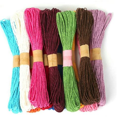 Twisted Paper Rope Threads (Assorted Colors)- Set of 12 Pieces – Bansal ...