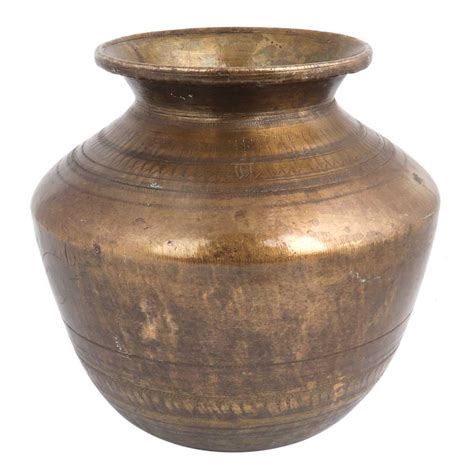 Brass Big Water Pot Hindu Ritual Worship Pot