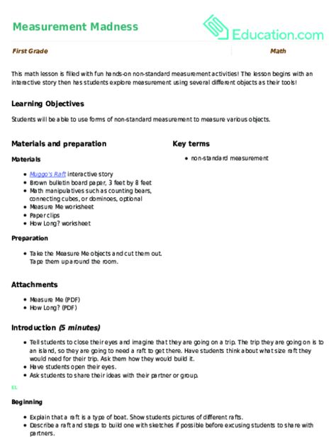 Measurement Lesson 的图像结果