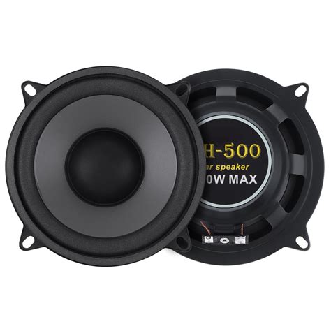 Amazon.com: DriSentri 2 Pieces 5 Inch 500W 2-Way Car HiFi Coaxial Speaker Vehicle Door Auto ...