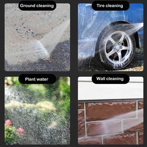 High Pressure Water Spray Nozzle Hose Pipe Adjustable Metal Spray Nozz ...