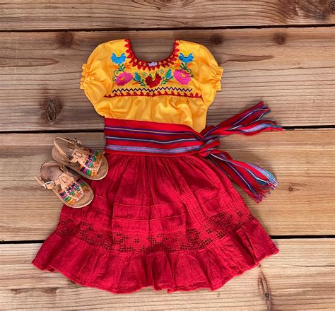 Kids Mexican Outfits- Frida Kahlo Custom - Coco Birthday Outfit- 5 de ...
