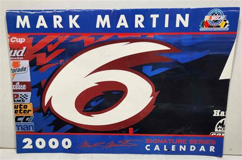 ..2000 Mark Martin Valvoline 11X16 Calendar