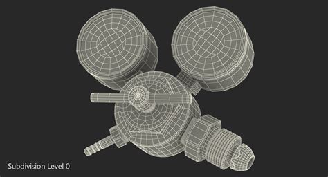 3D model Argon CO2 Double Pressure Regulator | 3D Molier International