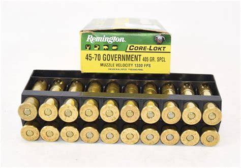 20 Rounds Remington 45-70 Government Ammunition