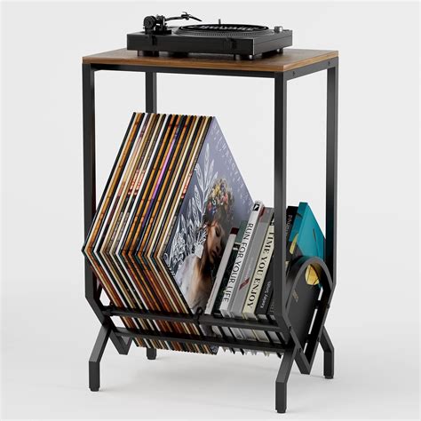 Amazon.com: Record Player Stand Vinyl Record Storage Holder Rack LP ...